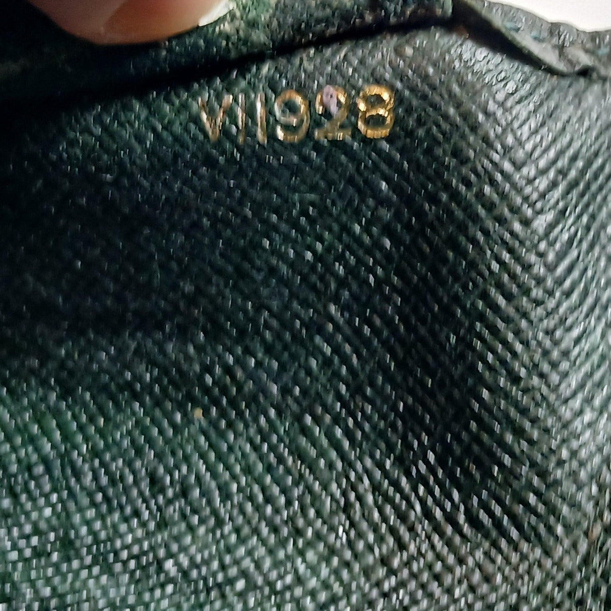 Louis Vuitton Rare Vintage Green Taiga Leather Long Wallet
