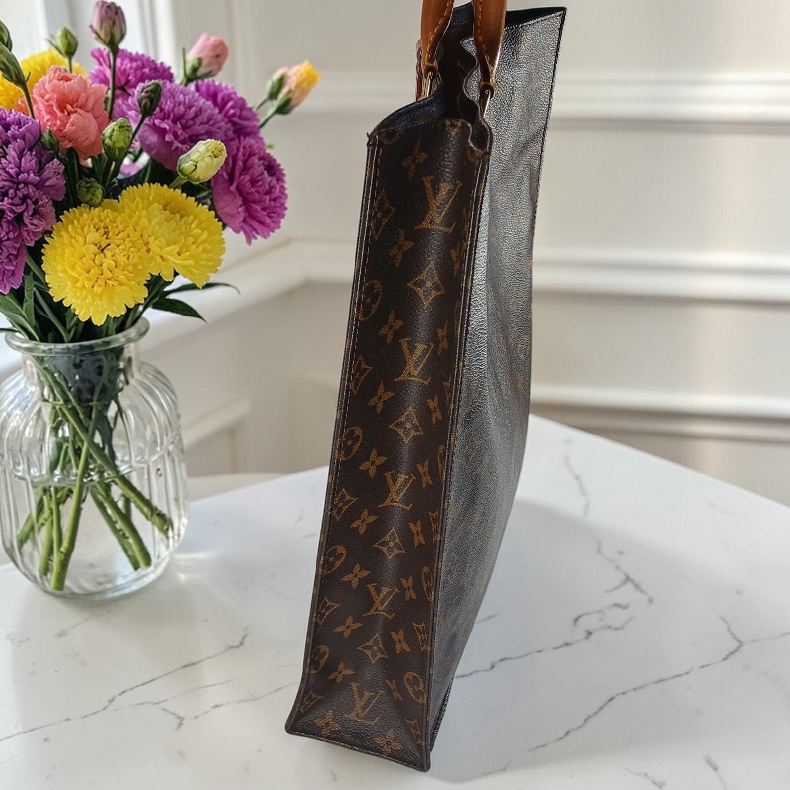 Louis Vuitton Monogram Sac Plat Vintage Tote Bag