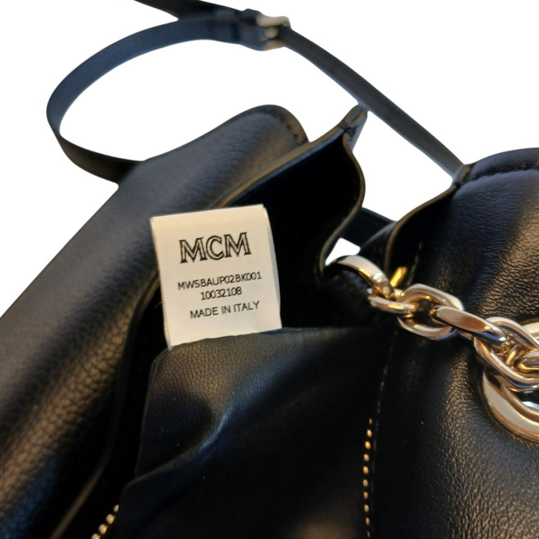 NWT MCM Limited Collection Medium Floral Appliqué Leather Shoulder/Crossbody Bag