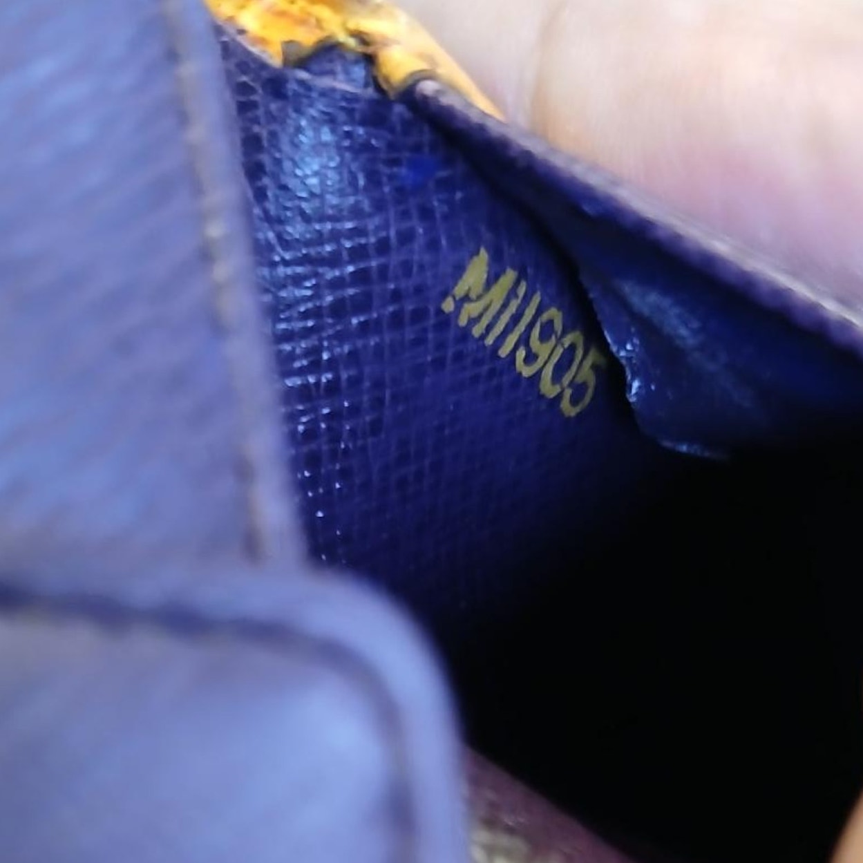 Louis Vuitton Marco Epi Leather Bifold Wallet Yellow