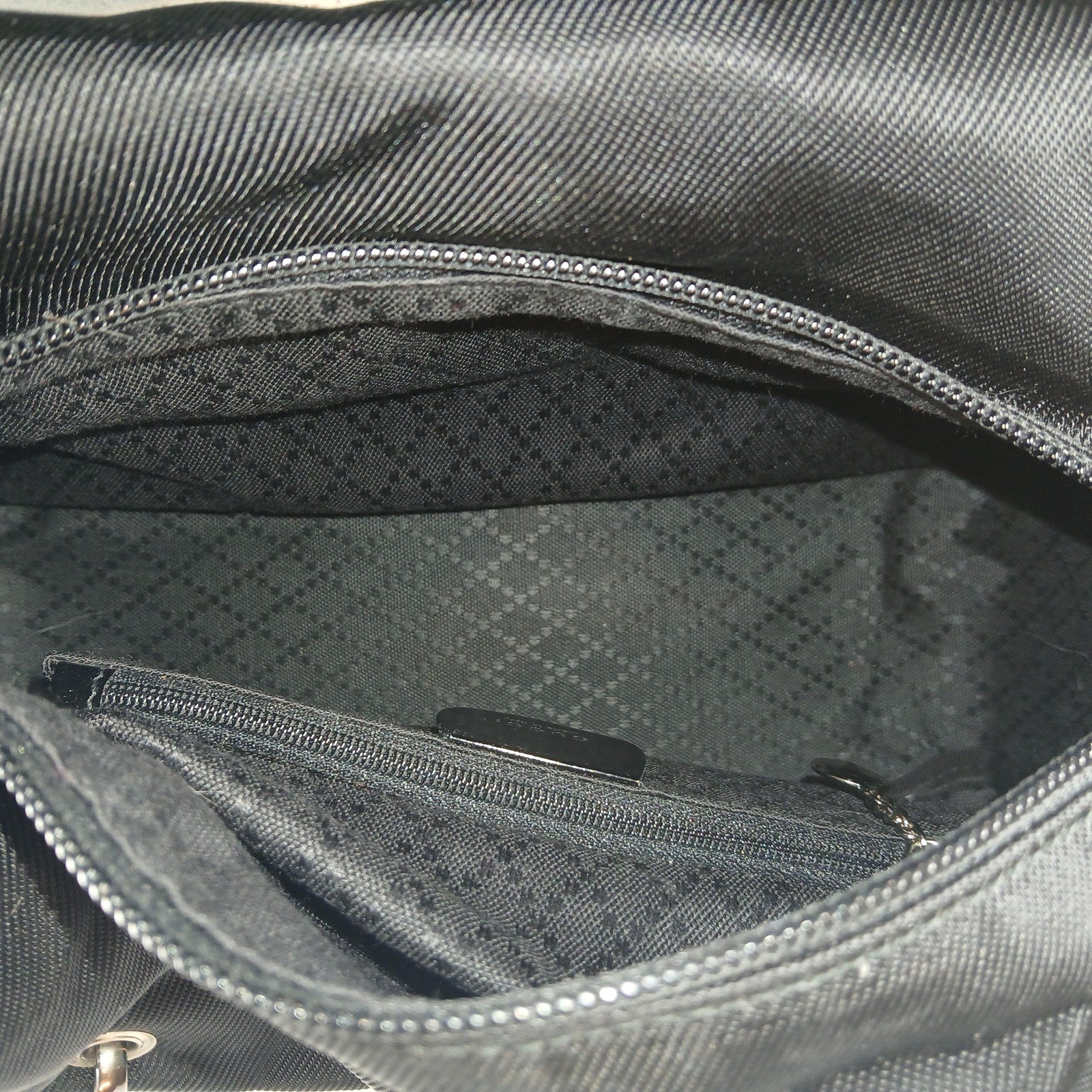 Gucci Bamboo handle Black Nylon & leather Tote bag Authentic