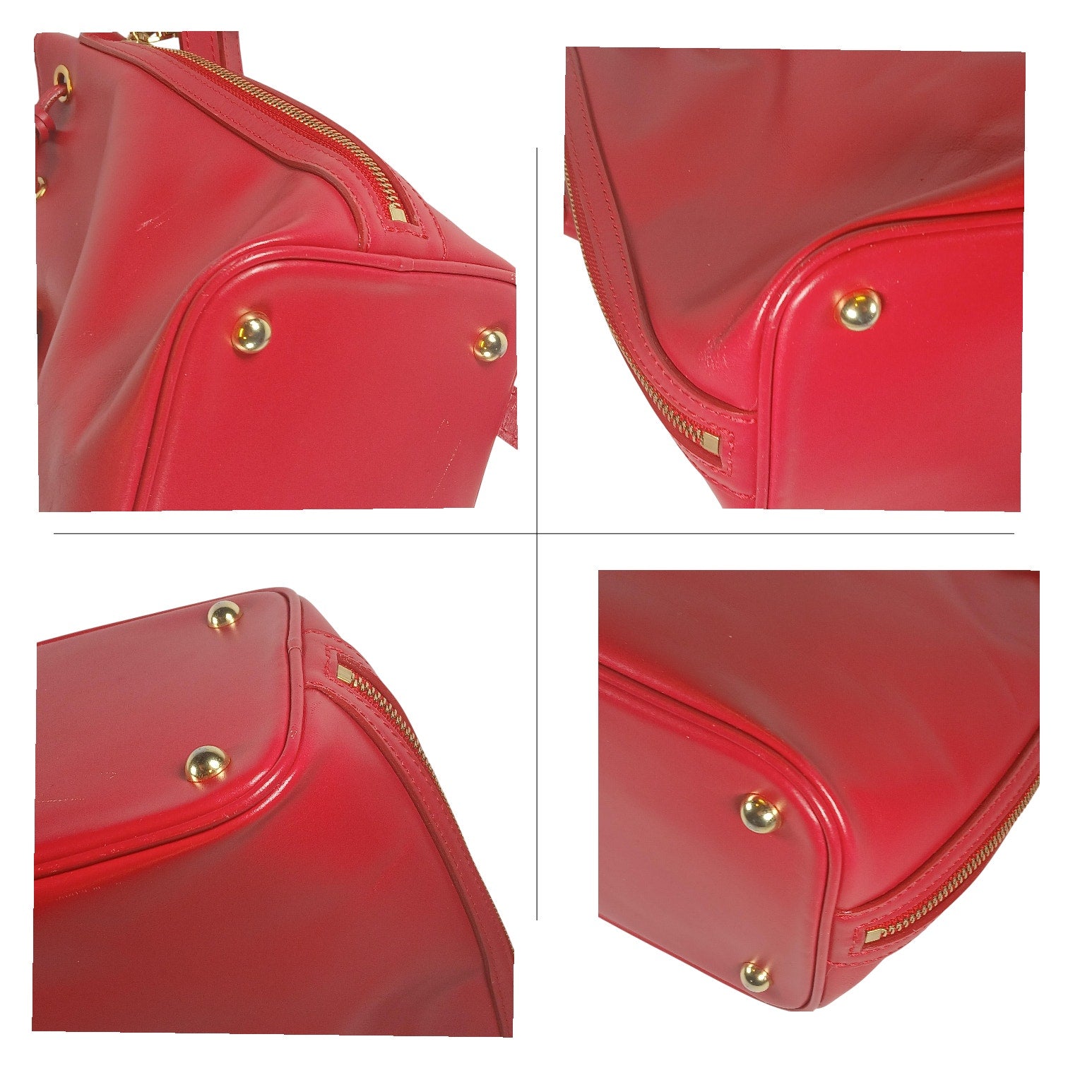 Samantha Thavasa Athel Fleury Red Leather 2Way Shoulder Handbag Miranda Collect