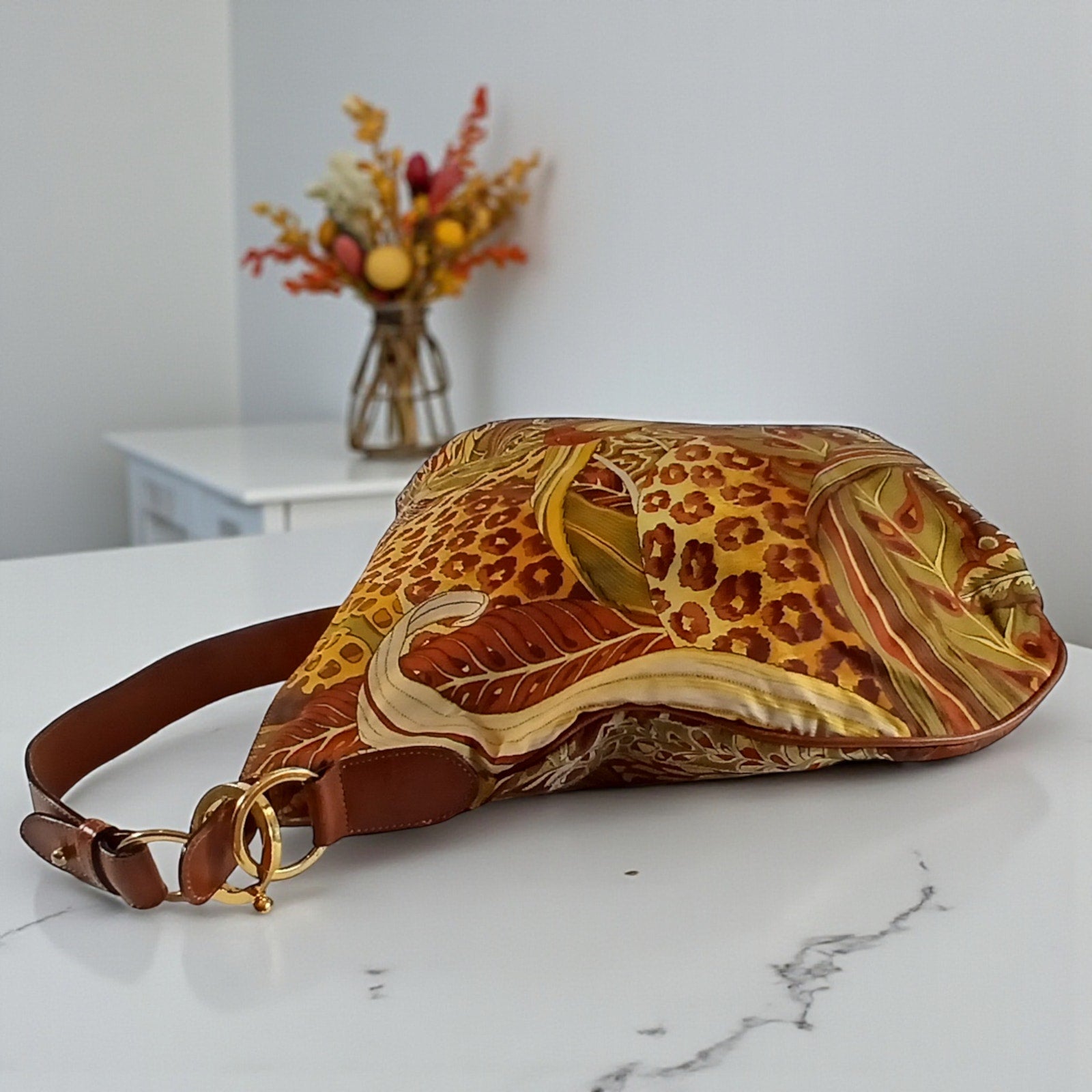 Salvatore Ferragamo Jungle Leopard Shoulder Bag