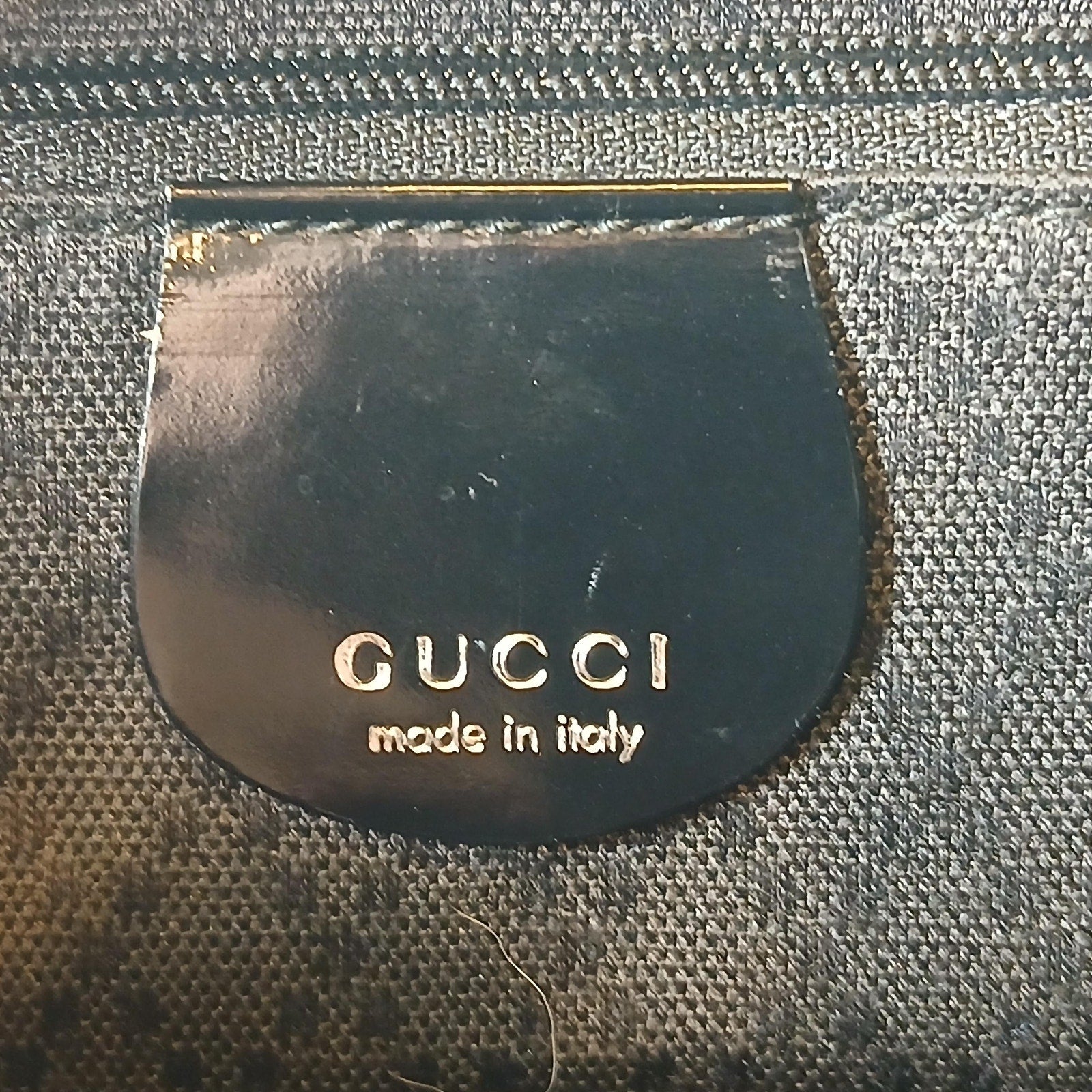 Gucci Bamboo handle Black Nylon & leather Tote bag Authentic