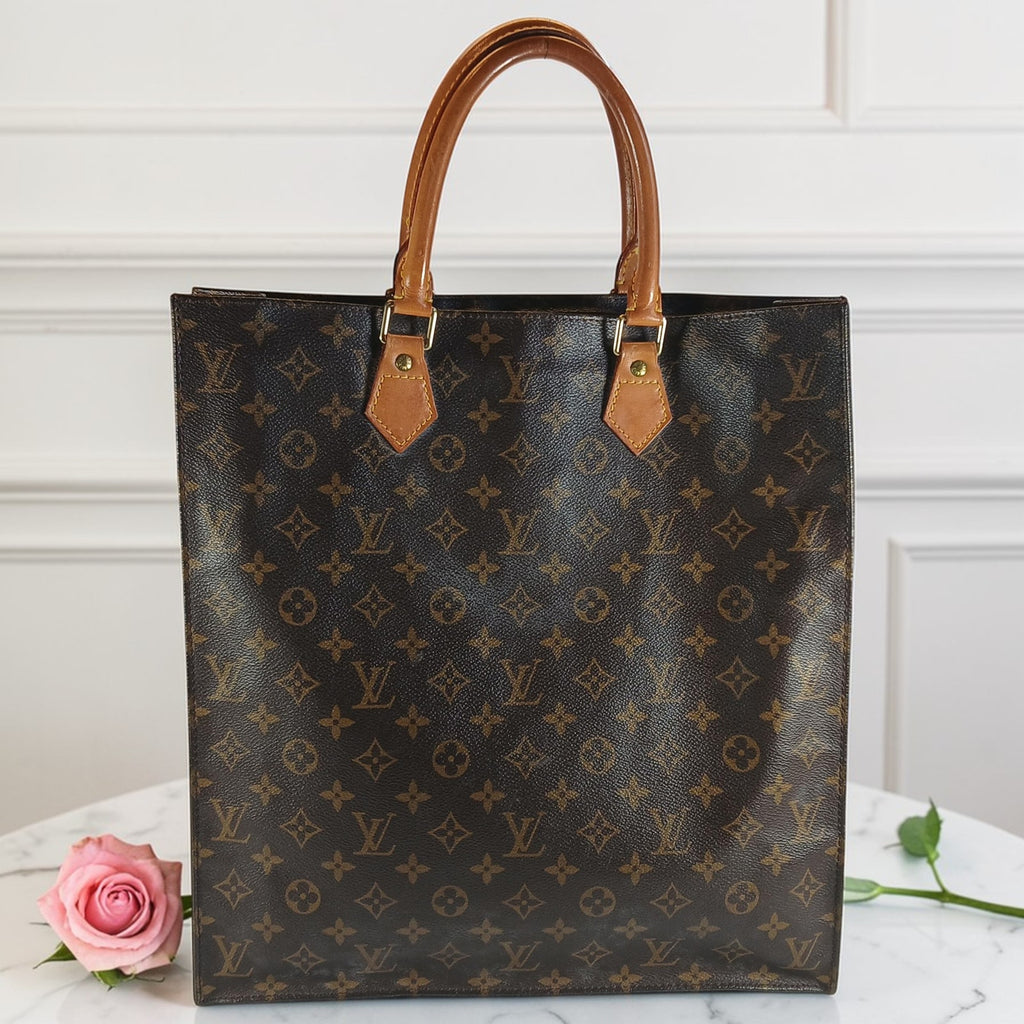 Louis Vuitton Monogram Sac Plat Vintage Tote Bag