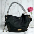 NWOT - Marc New York by Andrew Marc Black Faux Leather Gold Studded Shoulder Bag