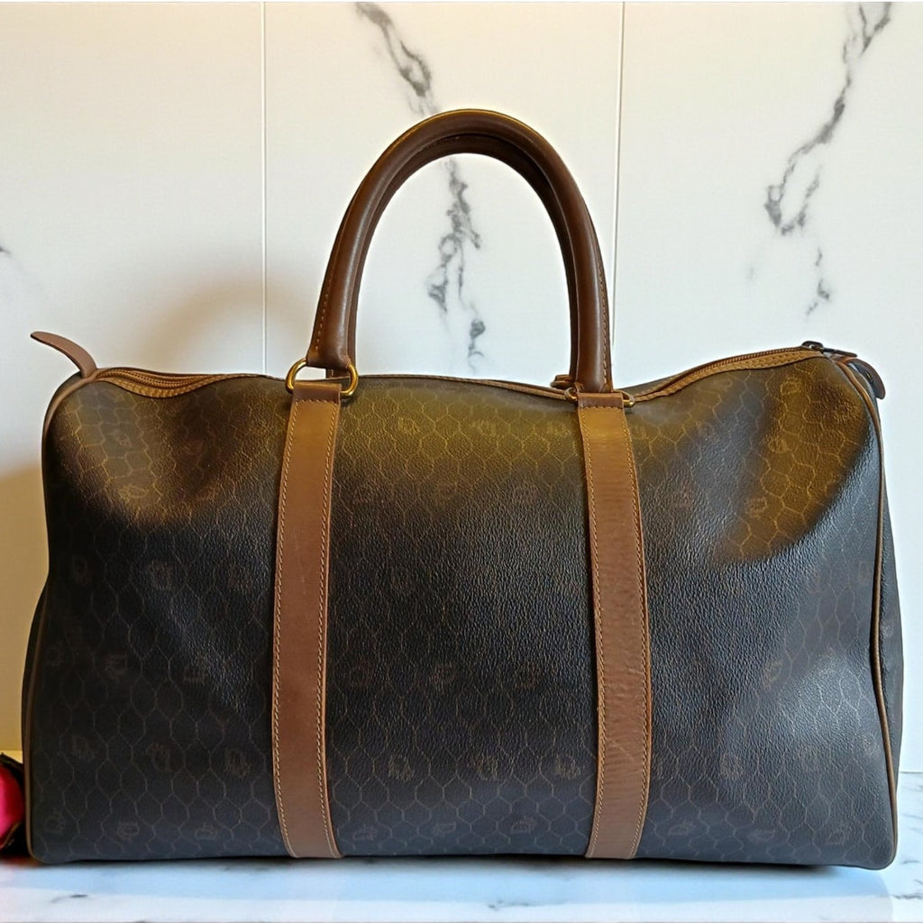 Christian Dior Honeycomb Boston Medium Travel Bag