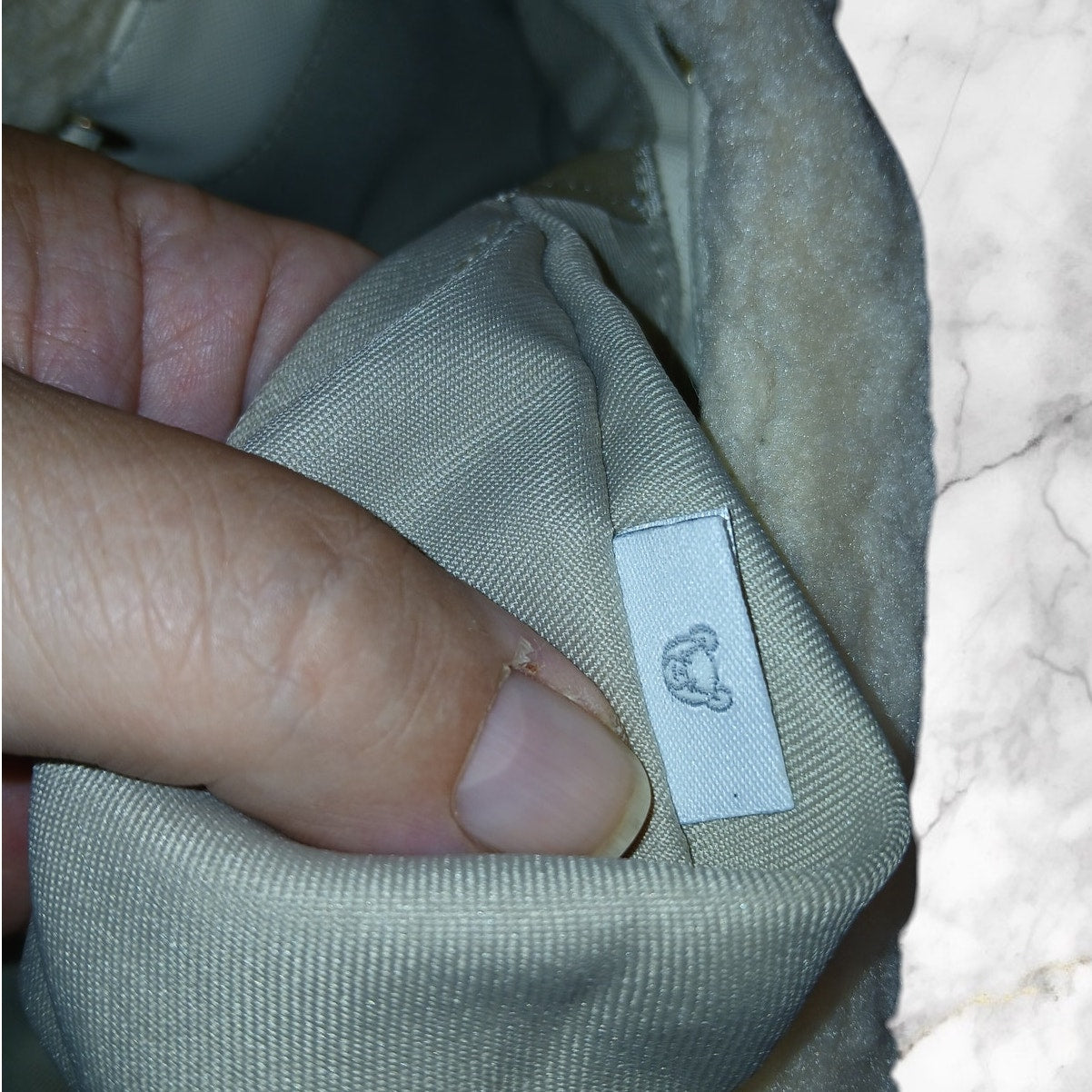 Samantha Thavasa Petit choice Ivory fluffy sherpa backpack