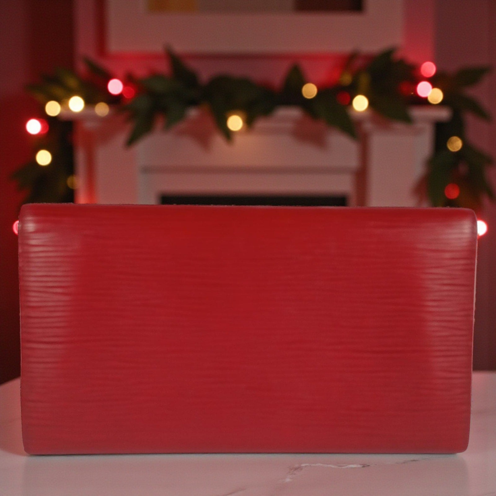 Louis Vuitton Red Epi Leather Sarah Long Wallet - Date code: CA1915