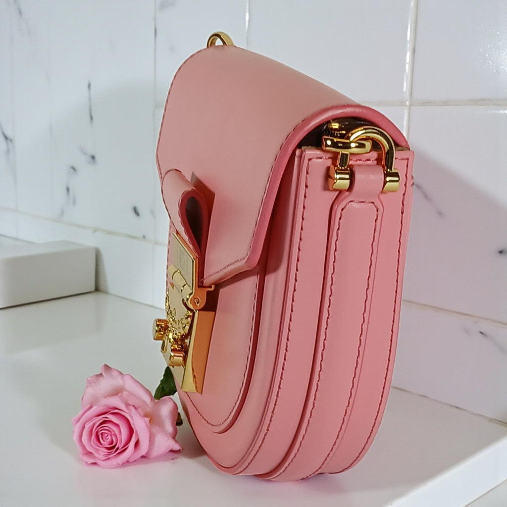 MCM Patricia Mini Pink Leather Crossbody Bag - NWT