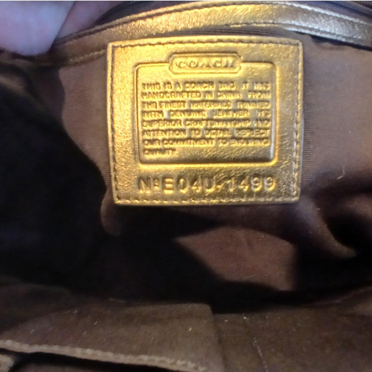 Coach Signature Canvas/Leather Vintage Tote - Rare!