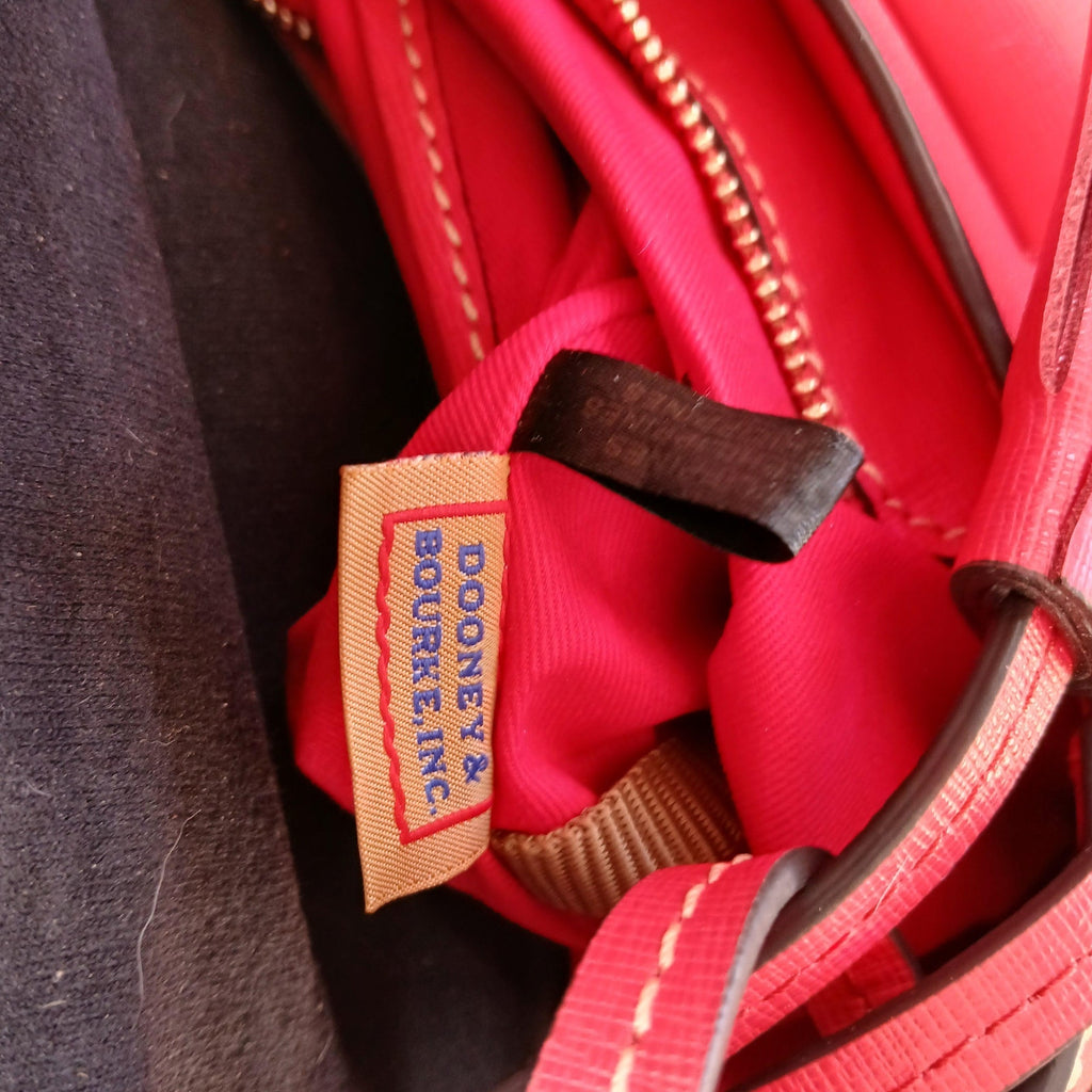 Dooney & Bourke Red Saffiano Leather Hobo Bag w/ Dust Bag NWT