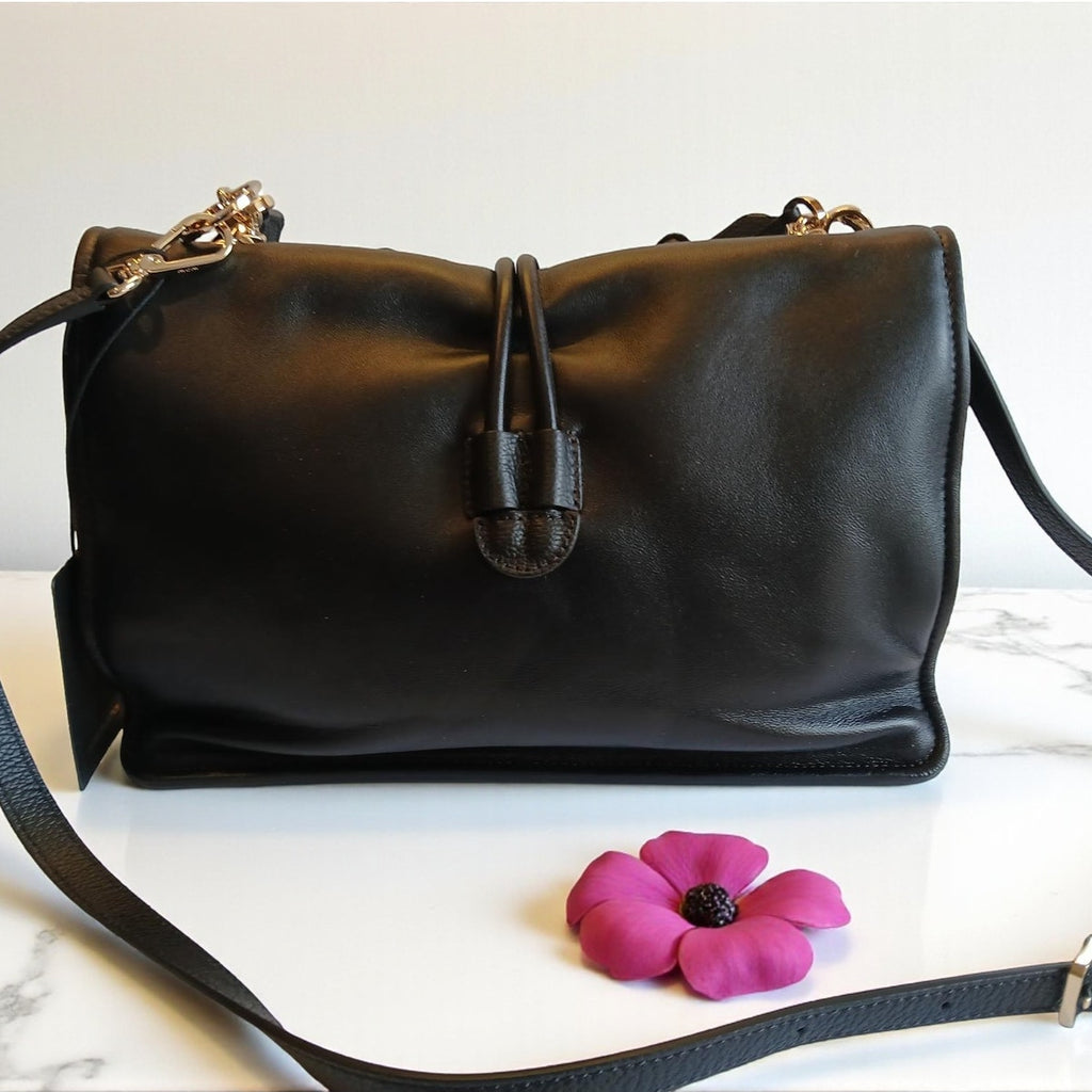 NWT MCM Limited Collection Medium Floral Appliqué Leather Shoulder/Crossbody Bag