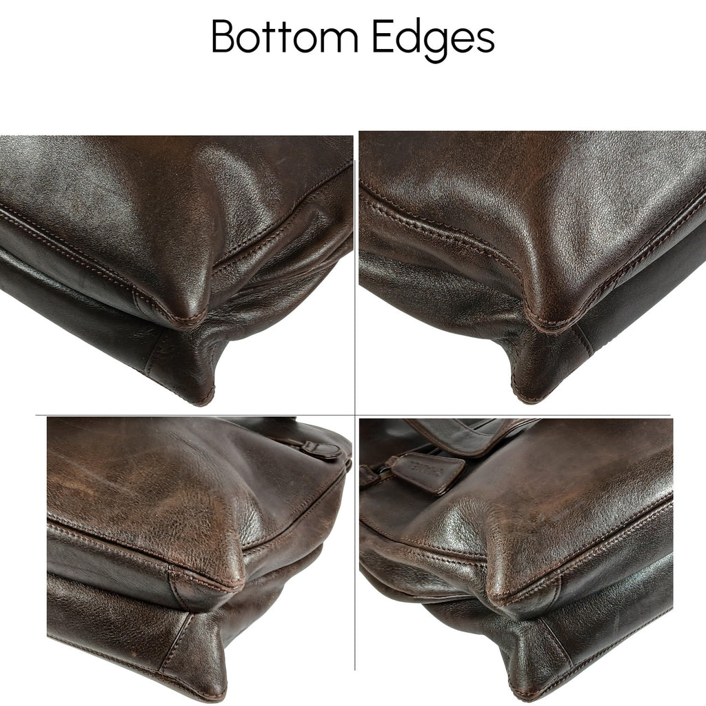 CHANEL Brown Coco Mark Lambskin Leather Tote Business Bag