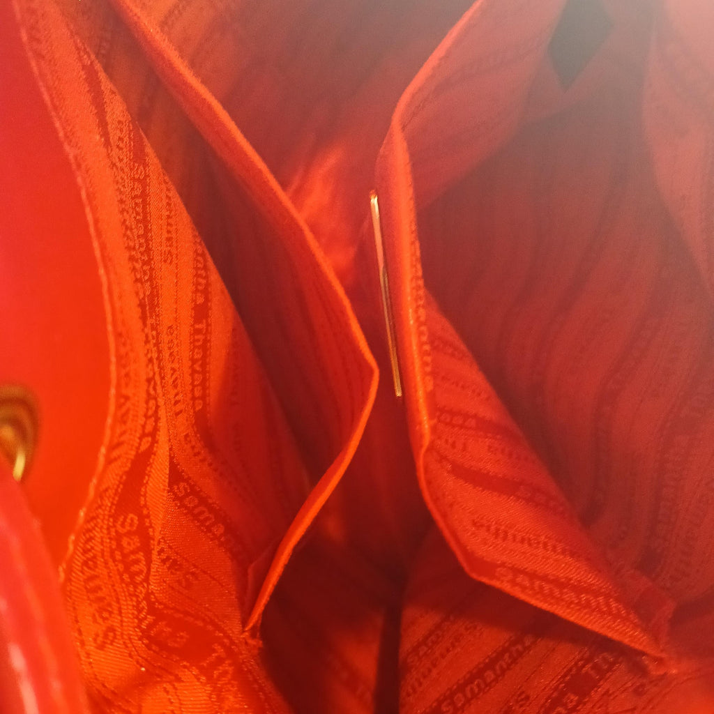 Samantha Thavasa Athel Fleury Red Leather 2Way Shoulder Handbag Miranda Collect