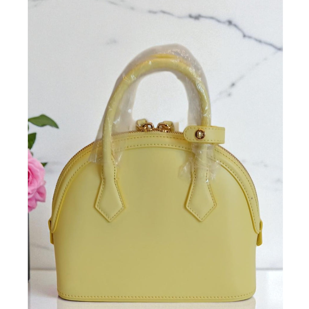NWT - MCM Small Authentic Anna Leather Tote in Yellow