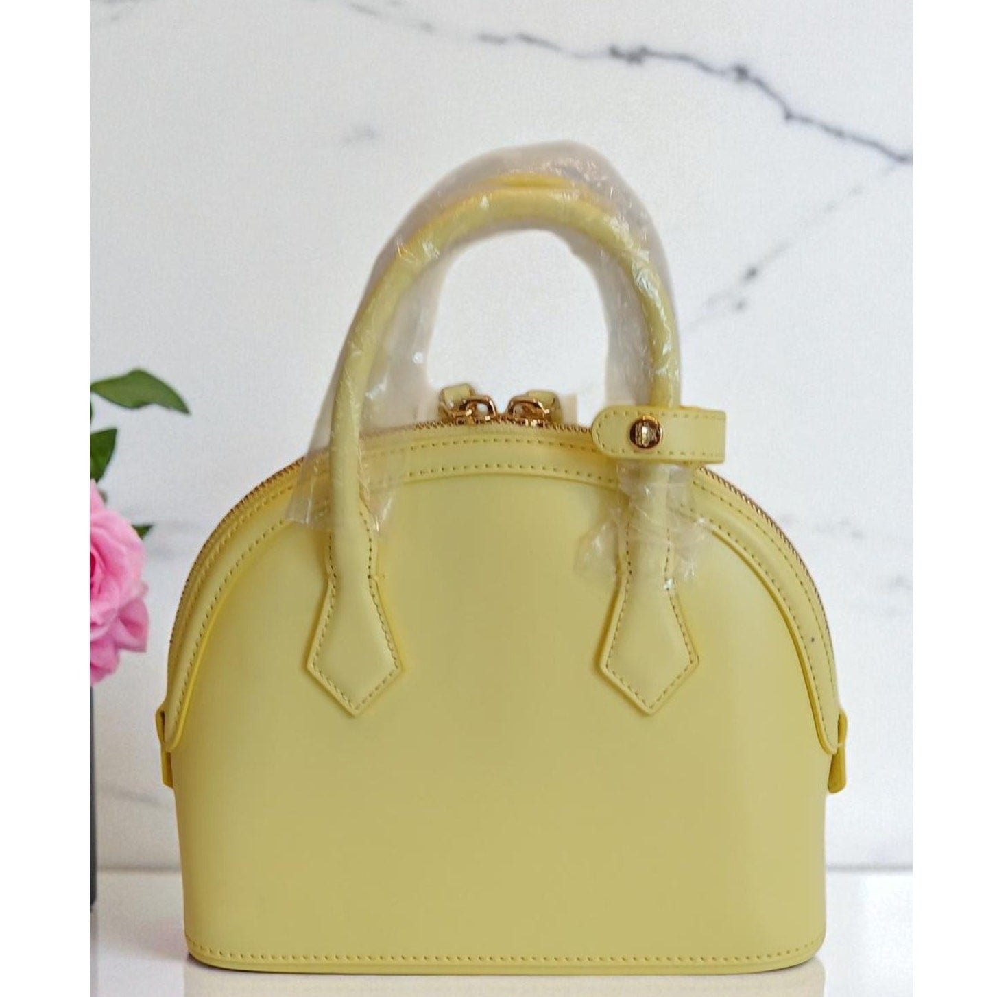 NWT - MCM Small Authentic Anna Leather Tote in Yellow