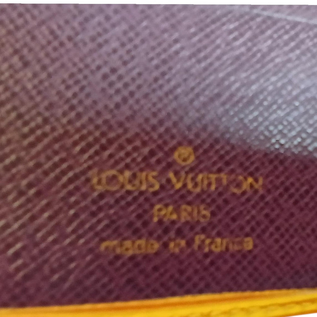 Louis Vuitton Marco Epi Leather Bifold Wallet Yellow