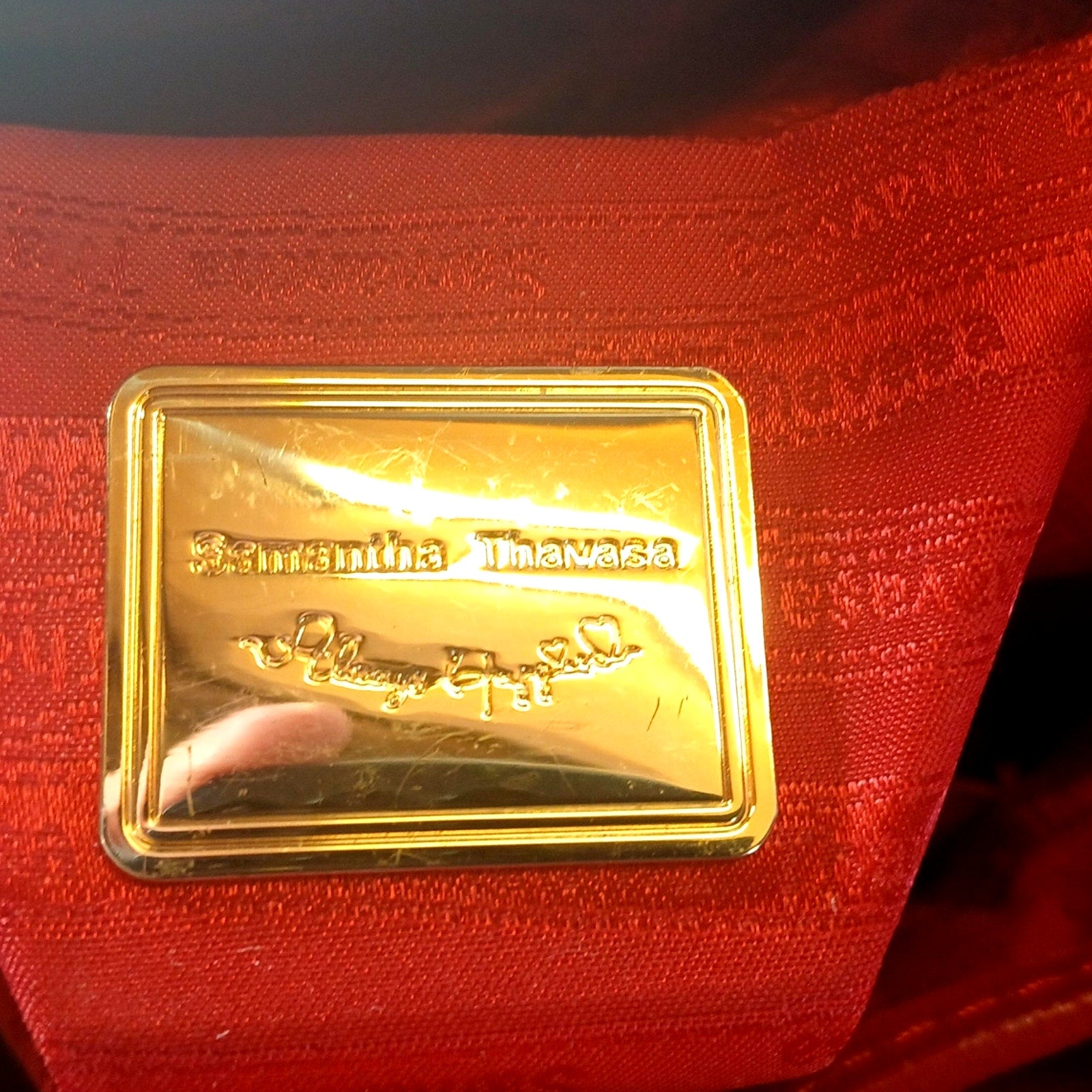 Samantha Thavasa Athel Fleury Red Leather 2Way Shoulder Handbag Miranda Collect