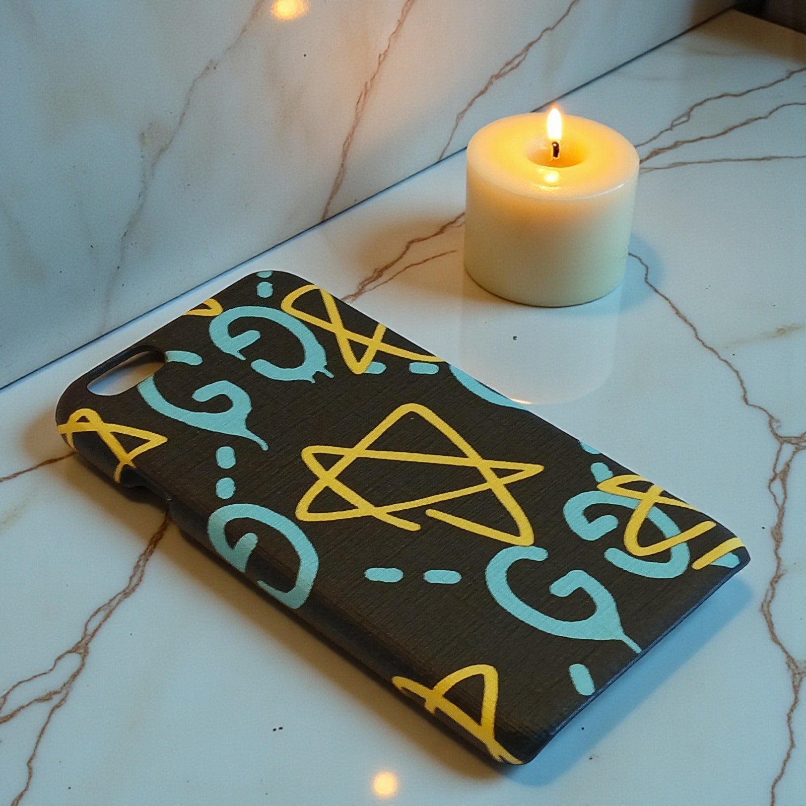 Gucci Ghost iPhone 6 Graffiti Black-Multi Case NIB Authentic