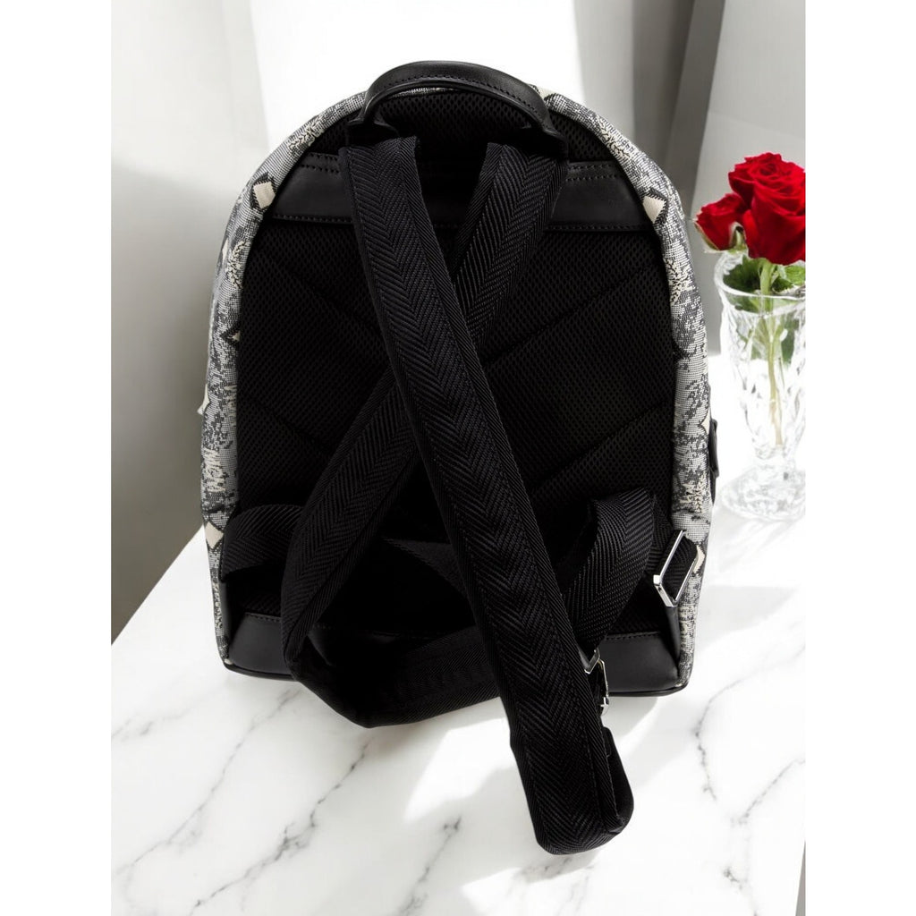 NWT - AUTH MCM Vintage Jacquard Monogram Logo Jacquard Backpack Mini