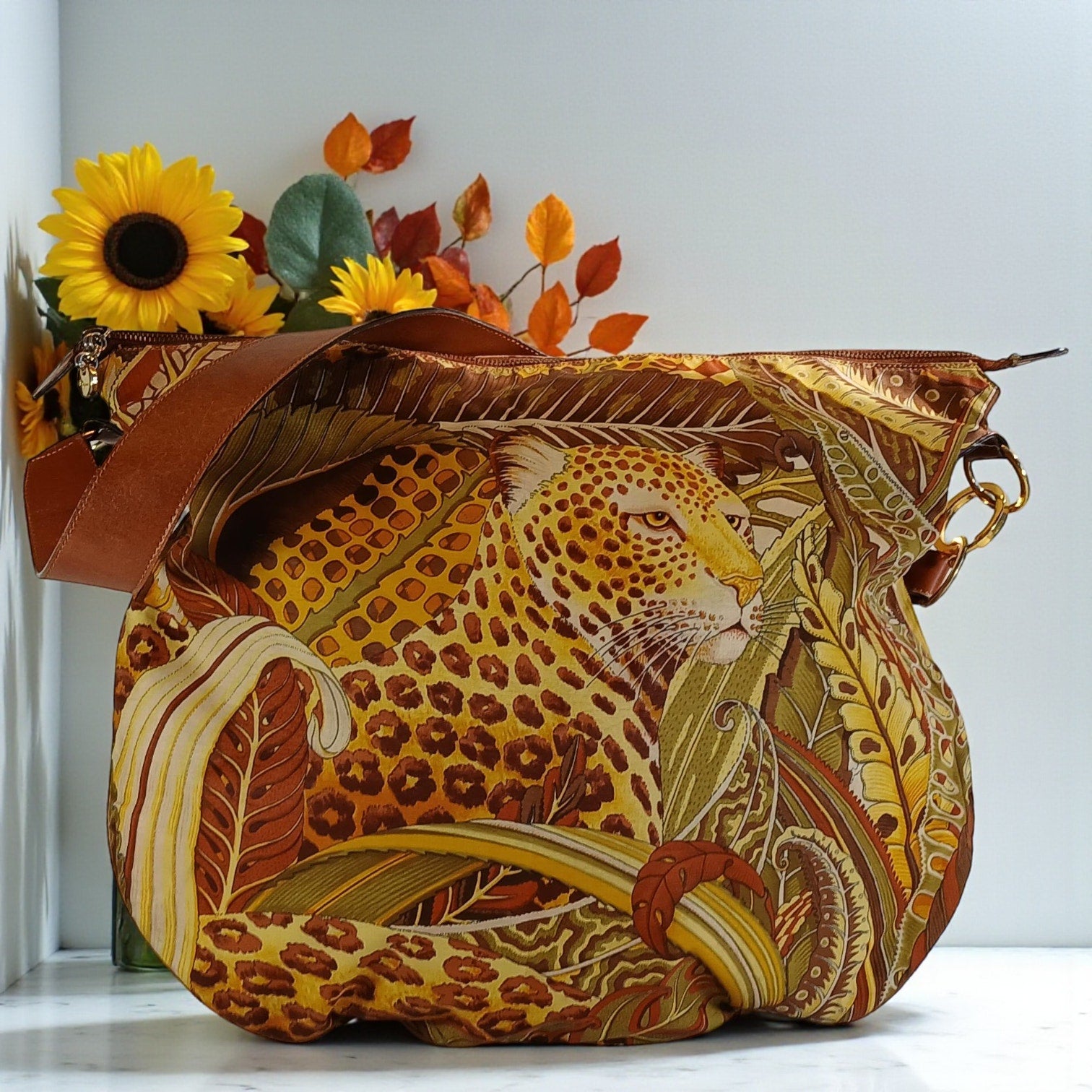 Salvatore Ferragamo Jungle Leopard Shoulder Bag