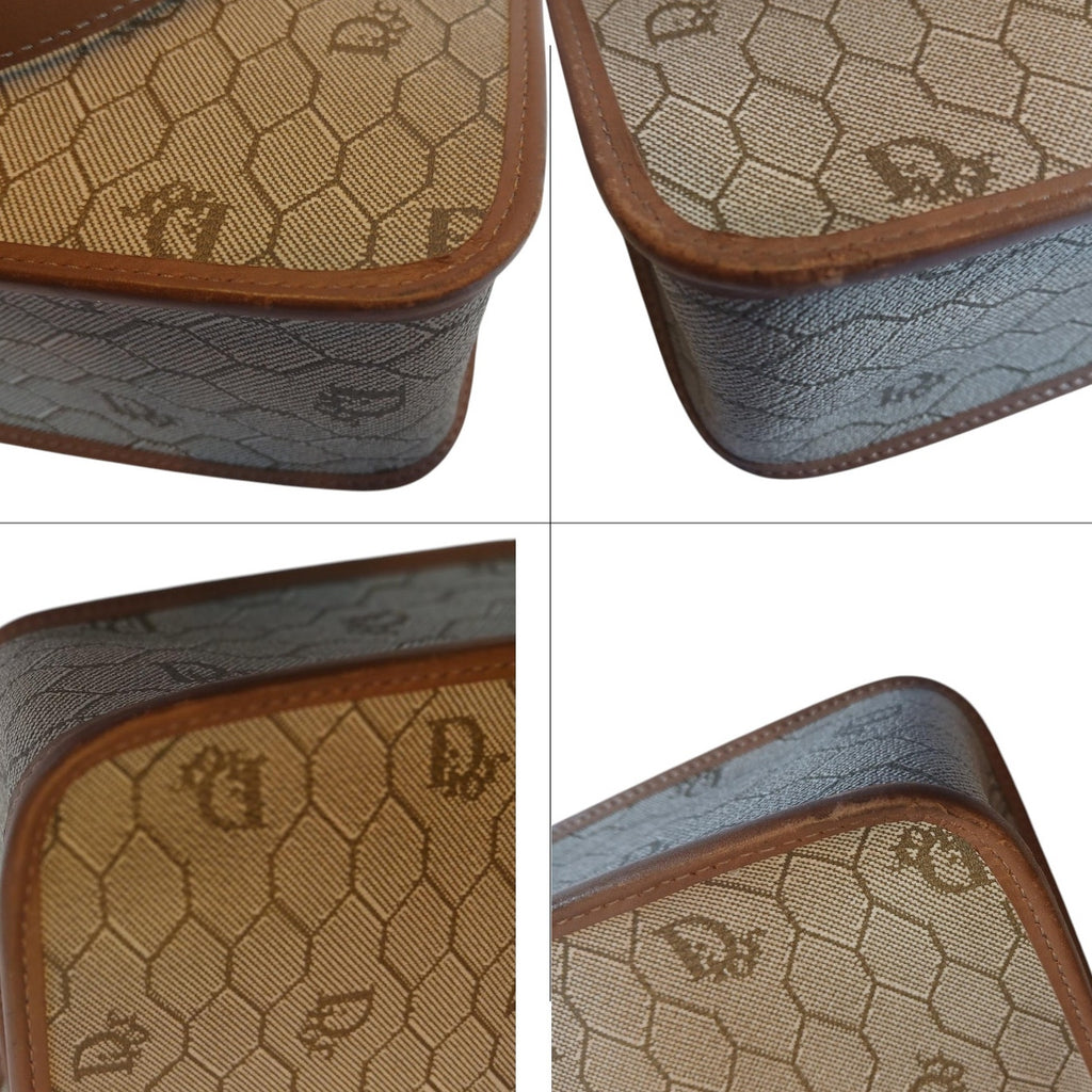 Christian Dior - Beige Honeycomb Crossbody Bag