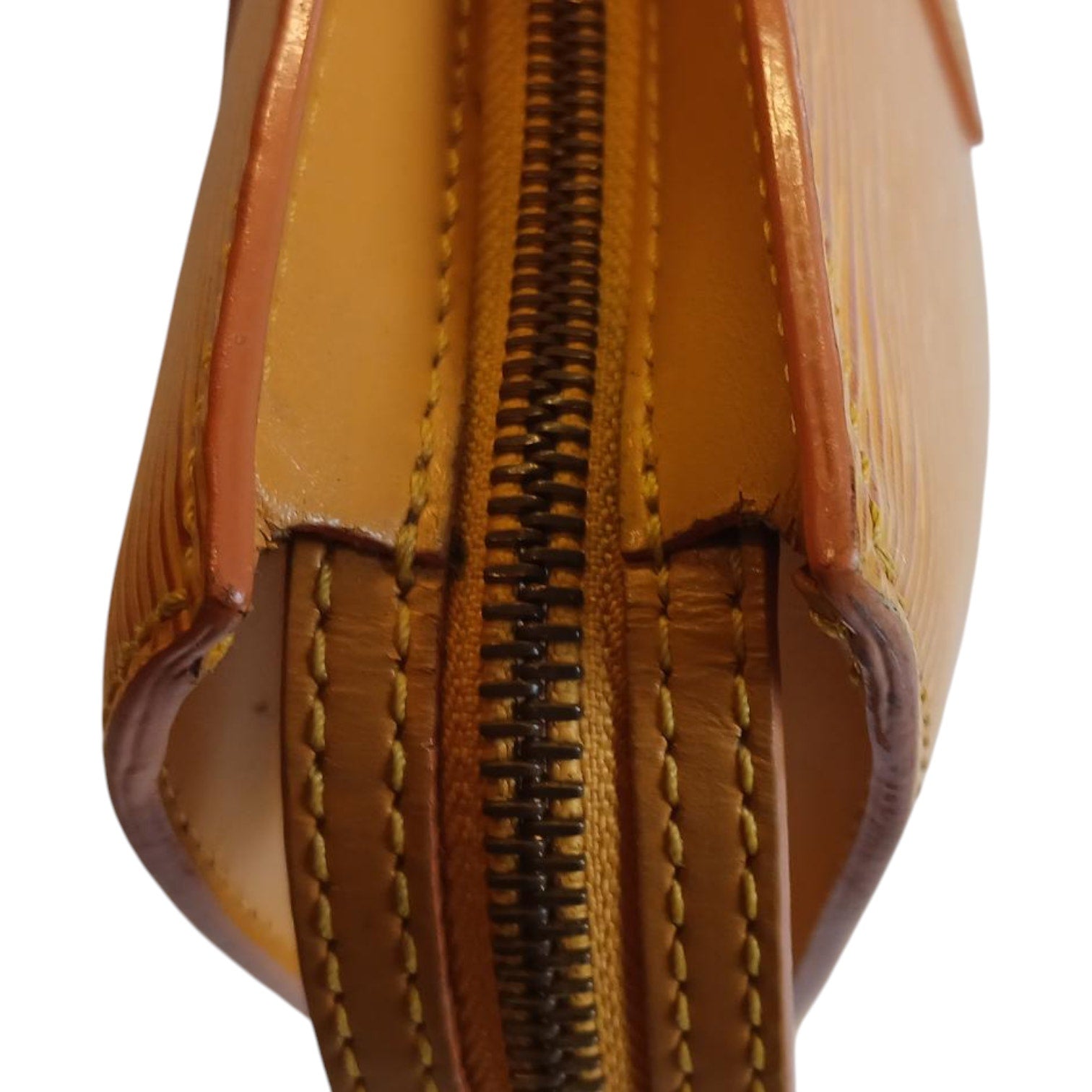 Louis Vuitton Epi Saint Jacques Handbag, Yellow with Dust Bag