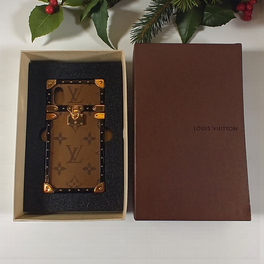 Louis Vuitton Monogram Canvas Eye Trunk iPhone X Case with Box