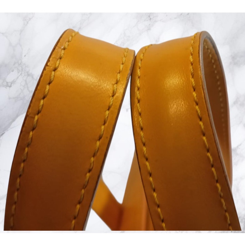 Louis Vuitton Epi Saint Jacques Handbag, Yellow with Dust Bag