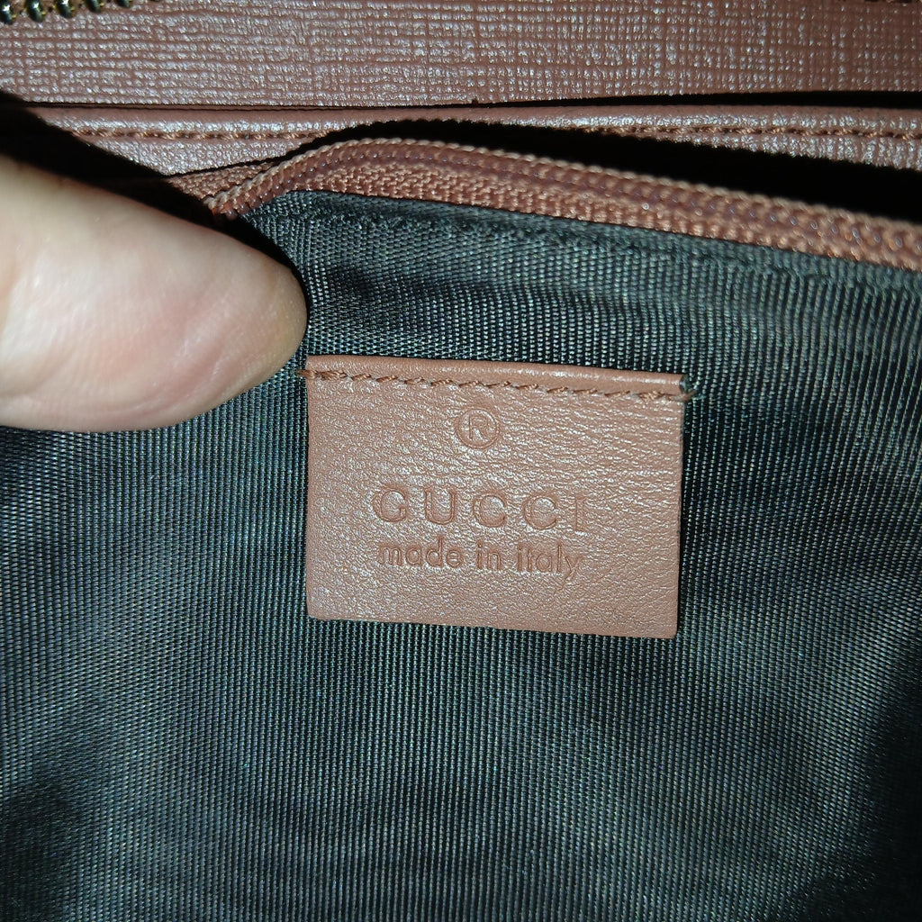 Gucci Micro GG Star Supreme Coated Canvas Zip Around Wallet