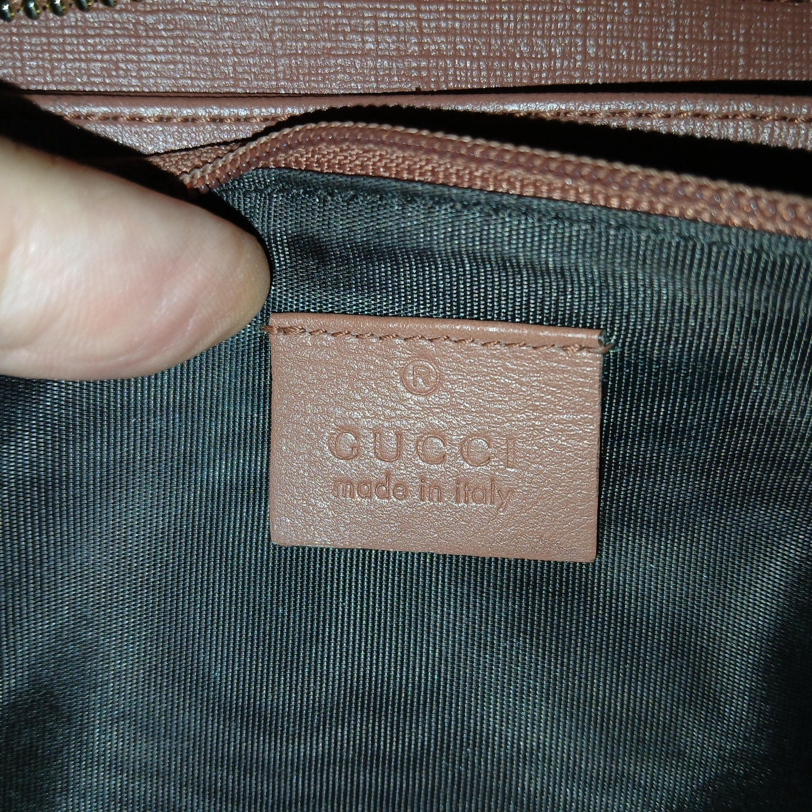 Gucci Micro GG Star Supreme Coated Canvas Zip Around Wallet