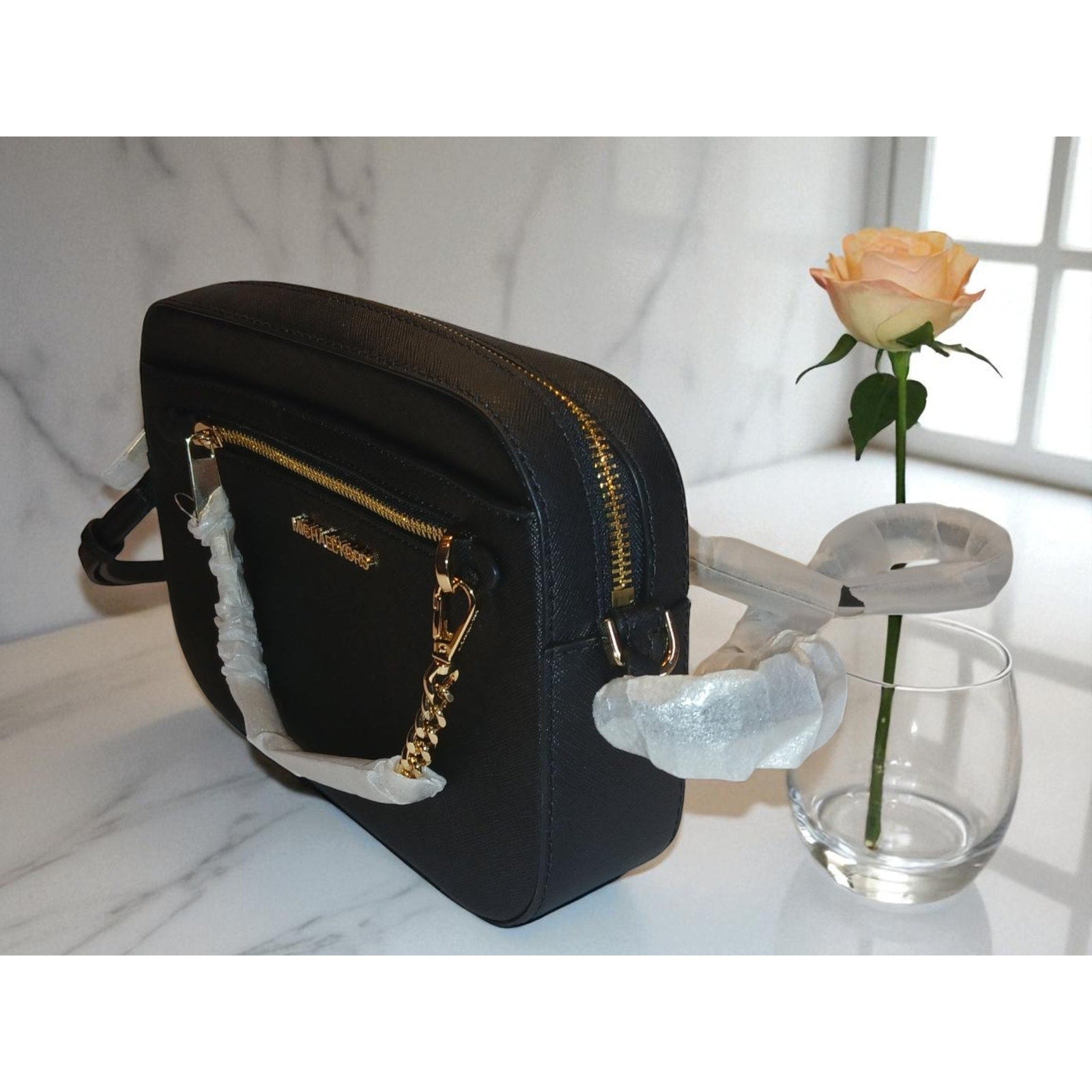 Michael Kors Jet Set Large Saffiano Leather Crossbody Bag - NWT
