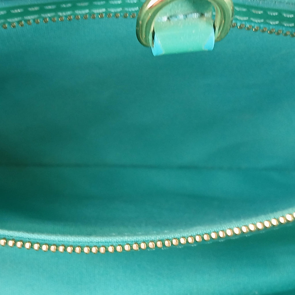 Louis Vuitton Monogram Vernis Wilshire PM Handbag Blue Lagon *RARE*
