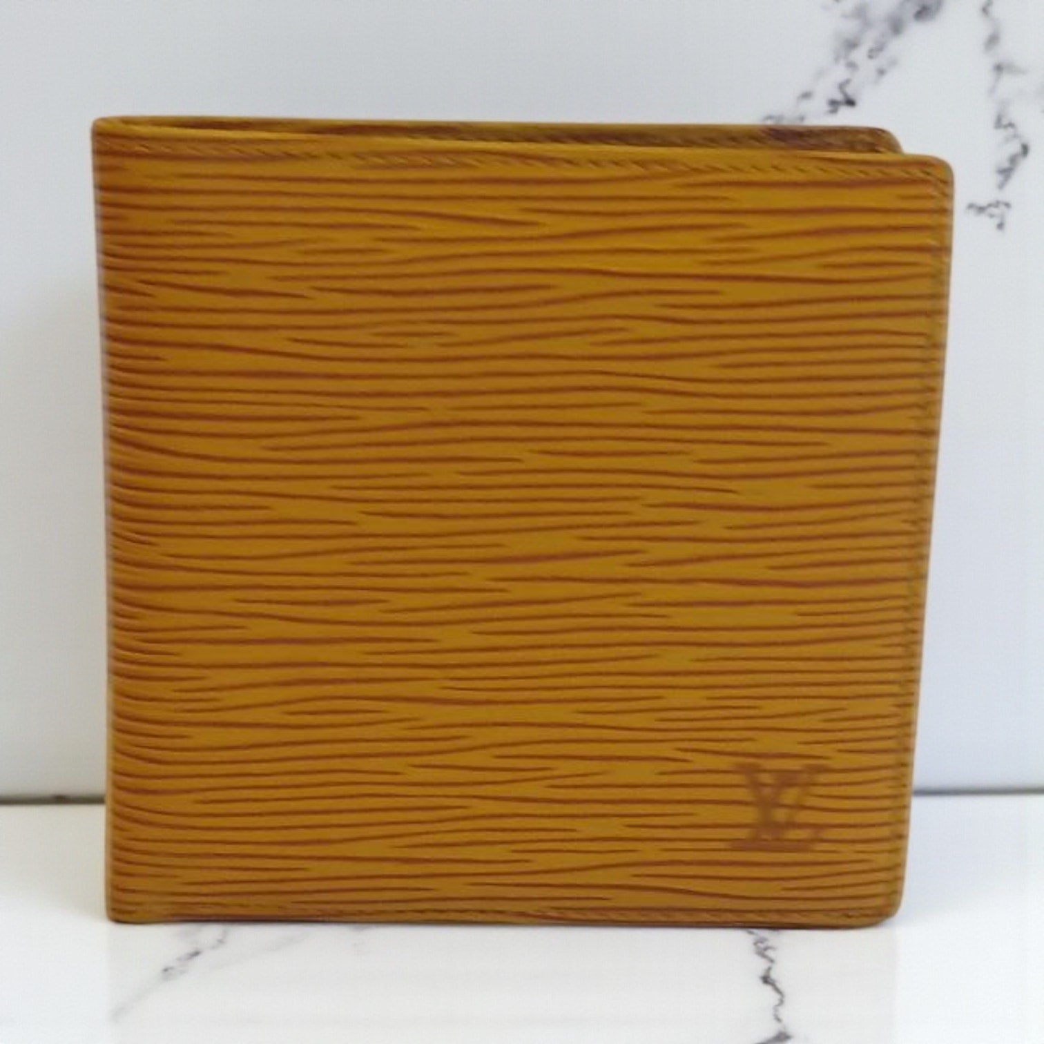 Louis Vuitton Marco Epi Leather Bifold Wallet Yellow