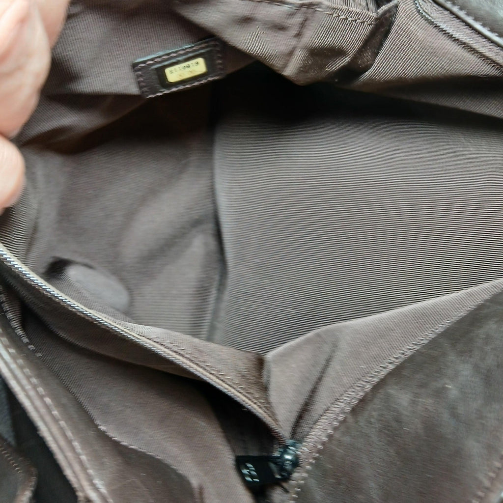 CHANEL Brown Coco Mark Lambskin Leather Tote Business Bag