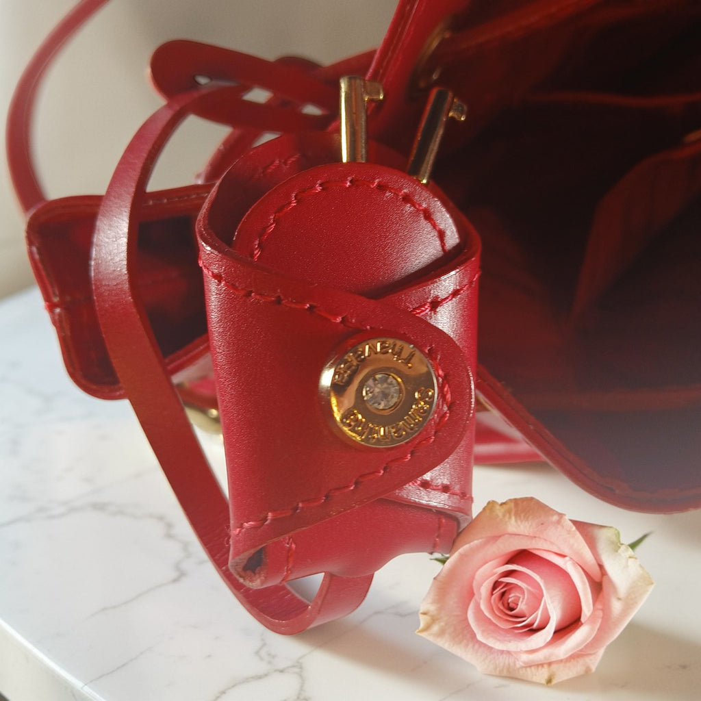Samantha Thavasa Athel Fleury Red Leather 2Way Shoulder Handbag Miranda Collect