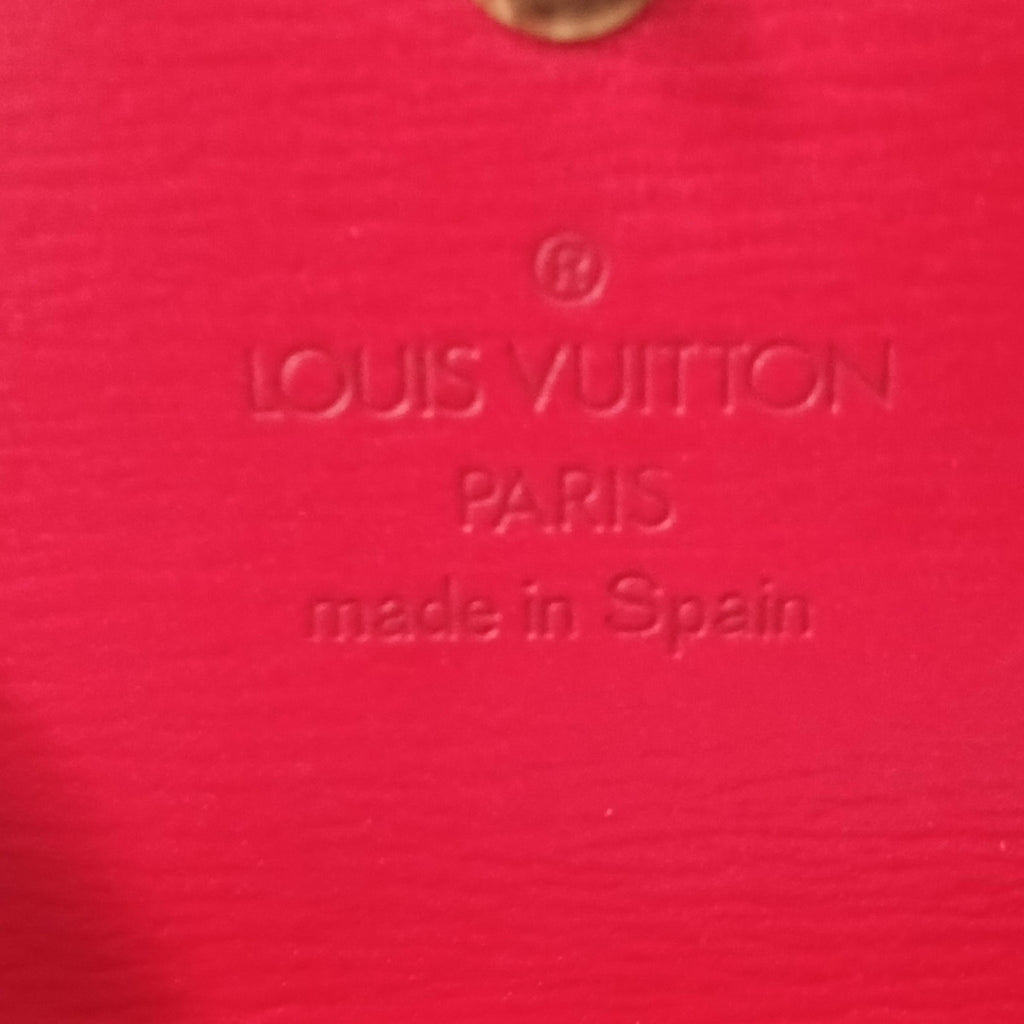 Louis Vuitton Red Epi Leather Sarah Long Wallet - Date code: CA1915