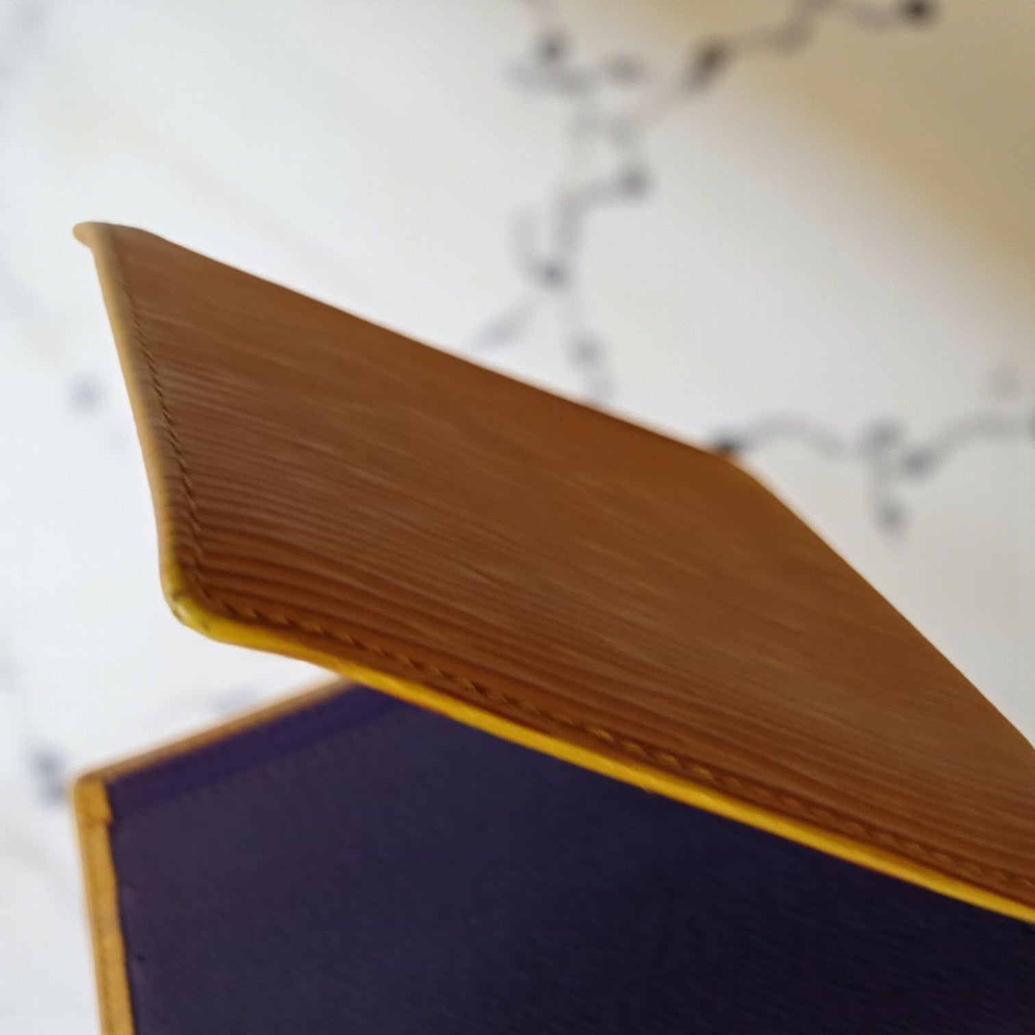 Louis Vuitton Marco Epi Leather Bifold Wallet Yellow