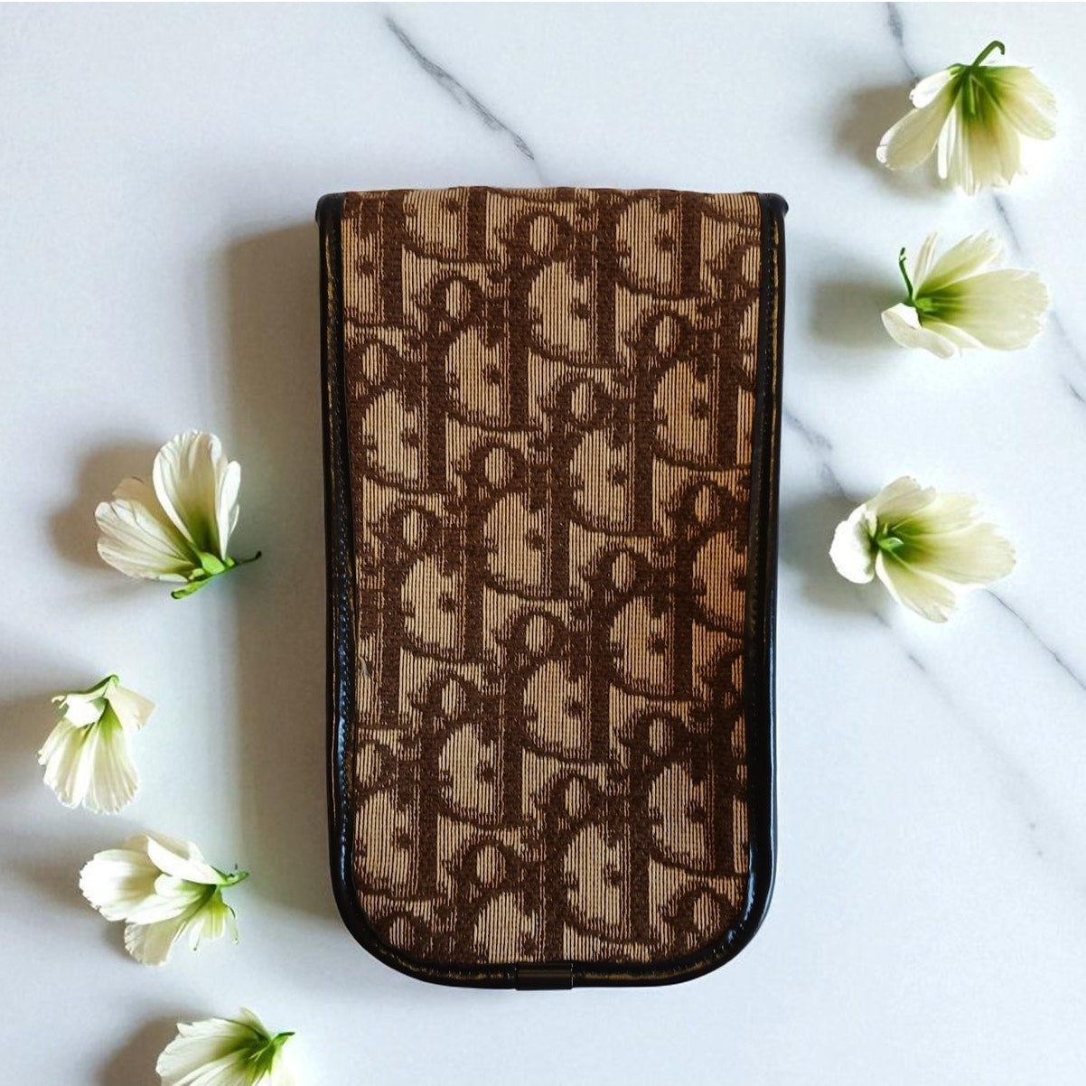 Christian Dior - Lady Dior Vintage Eyeglass Case in Brown & Tan