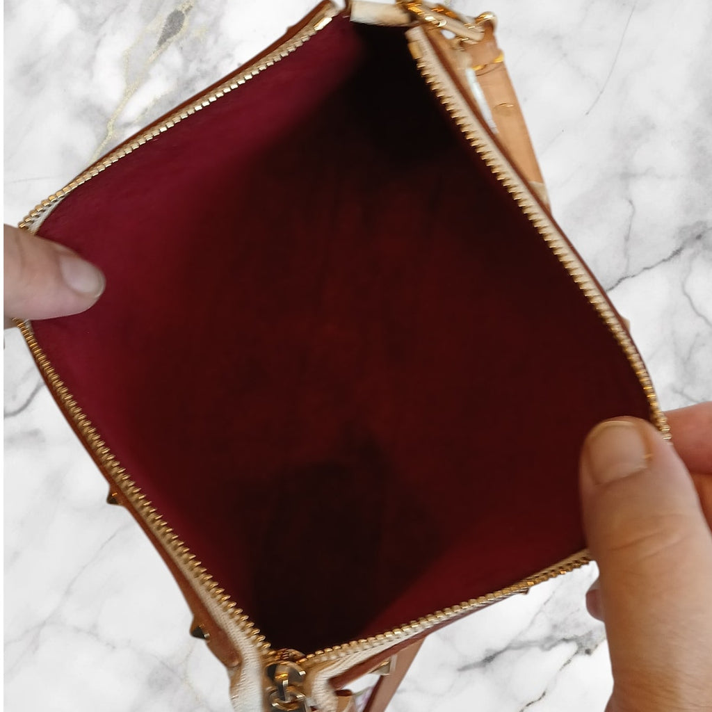 Authentic Louis Vuitton Multicolor Murakami Pochette Top Handle Bag