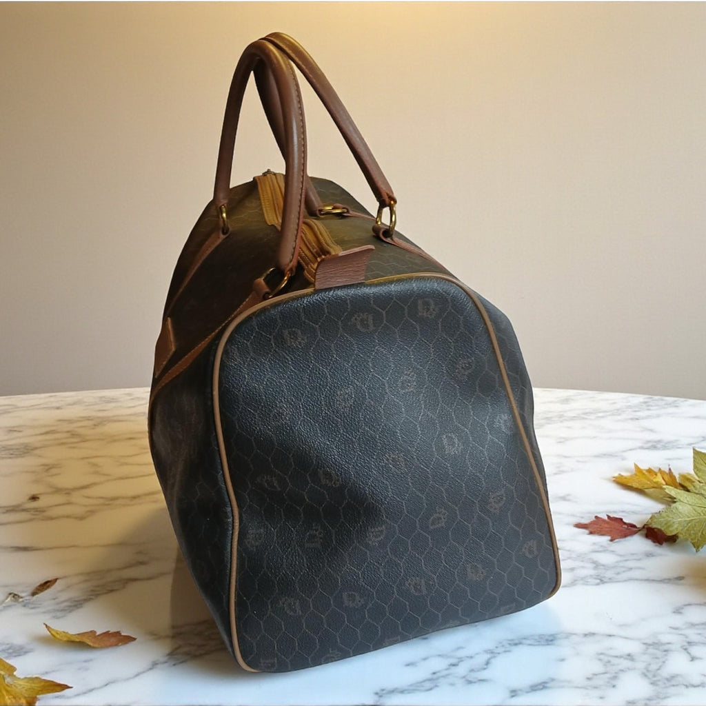 Christian Dior Honeycomb Boston Medium Travel Bag