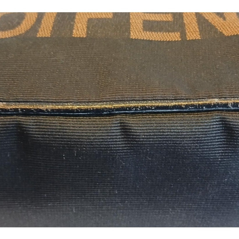 Fendi Mini Roma Black Canvas Tote Bag Vintage