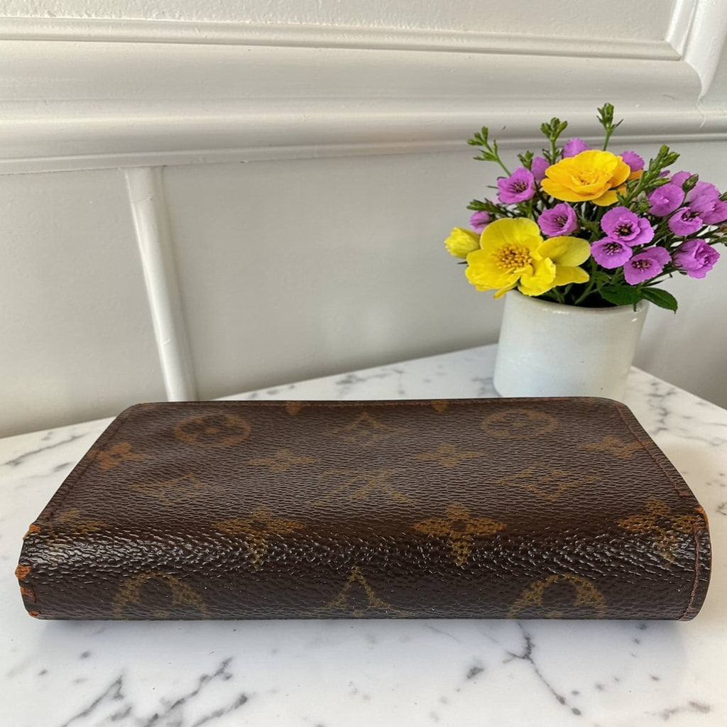 Louis Vuitton Authentic Vintage Monogram French Kisslock Wallet