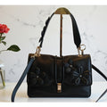 NWT MCM Limited Collection Medium Floral Appliqué Leather Shoulder/Crossbody Bag