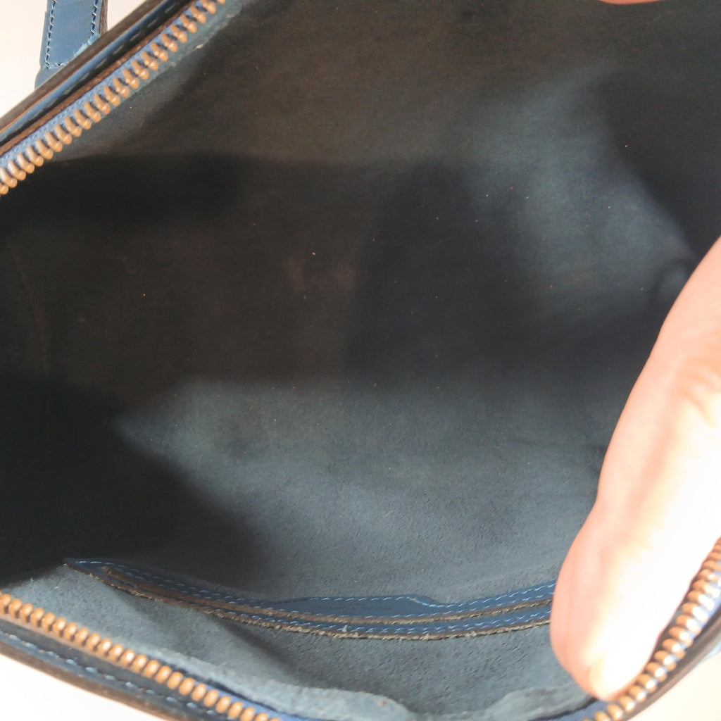 Louis Vuitton Soufflot Mother-&-Child Epi Leather Vintage Barrel Bag Toledo Blue