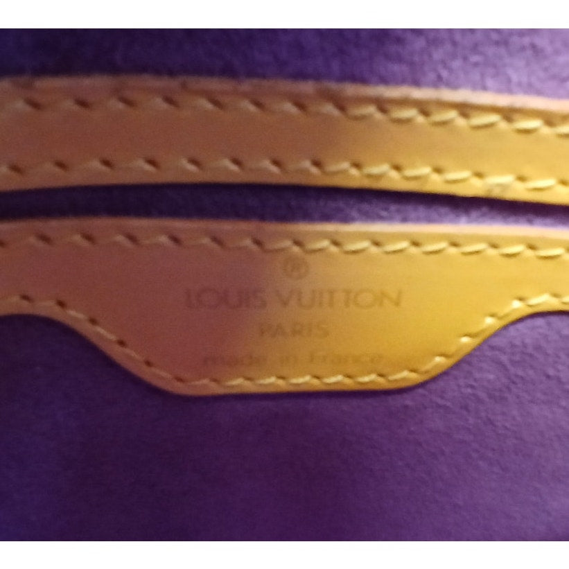 Louis Vuitton Epi Saint Jacques Handbag, Yellow with Dust Bag