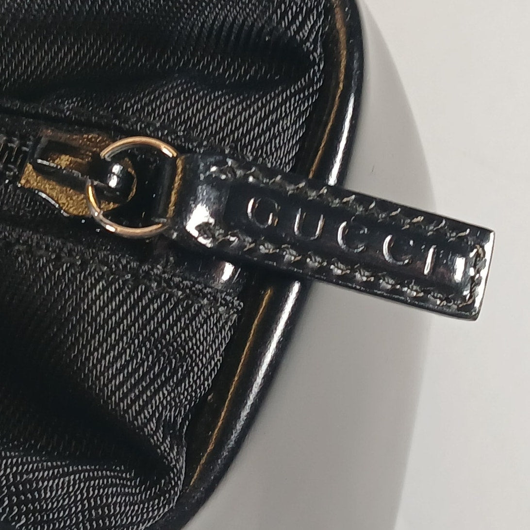 Gucci Bamboo handle Black Nylon & leather Tote bag Authentic