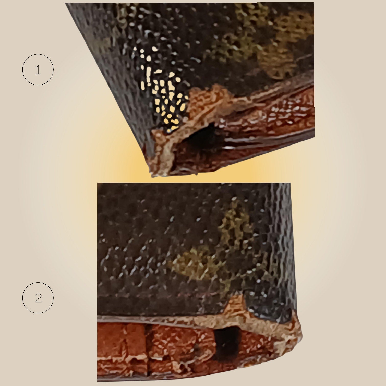 Louis Vuitton Authentic Vintage Monogram French Kisslock Wallet