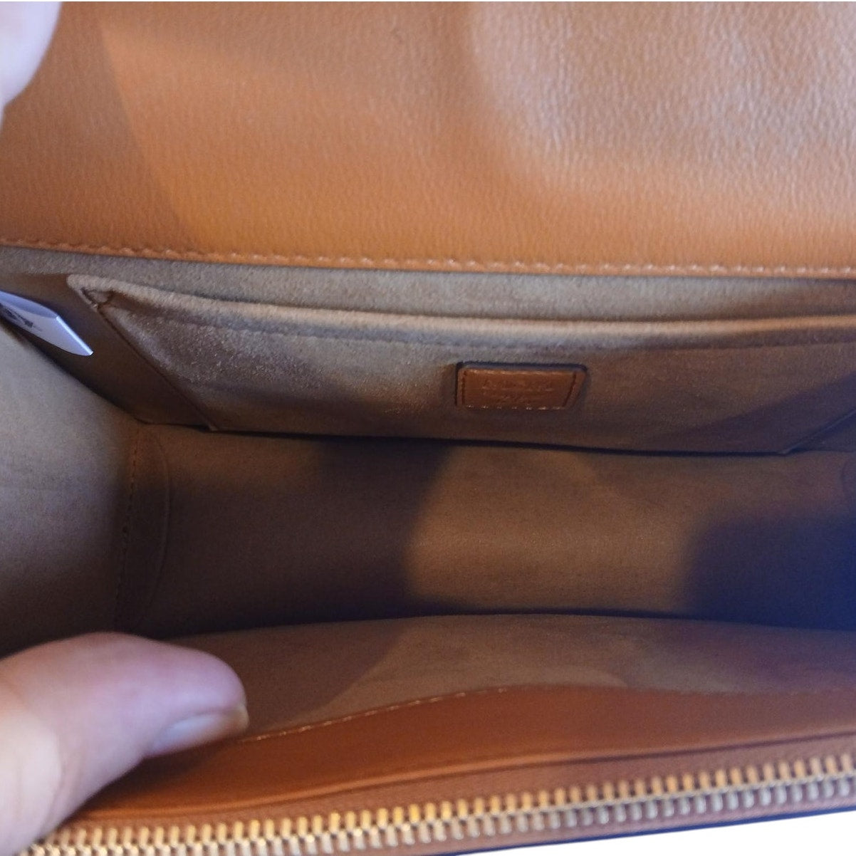 MCM Tracy Shoulder Bag in Cubic Logo Leather Cognac - NWT